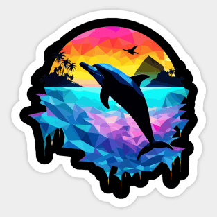 Dolphin Silhoutte Sticker